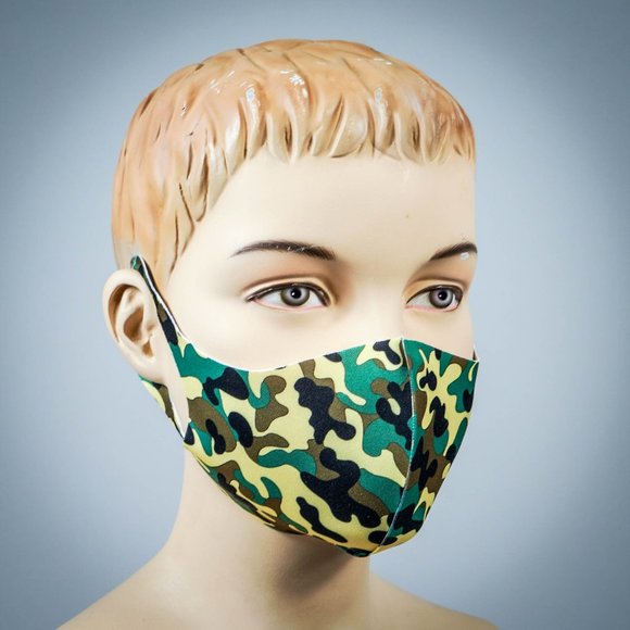 3 PACK KIDS FACE MASKS CAMOUFLAGE CAMO DESIGN - Picture 8 of 10